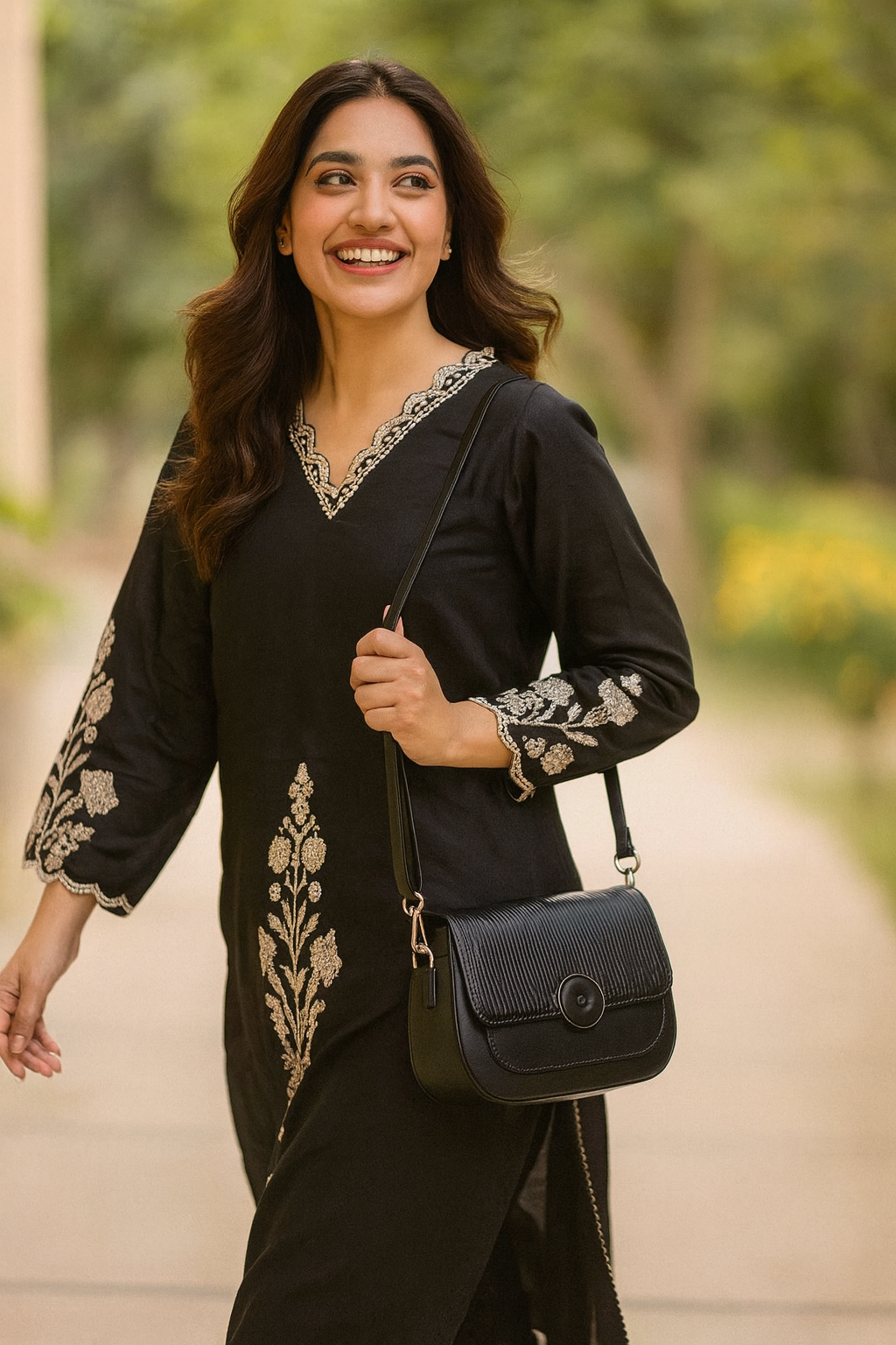 THE SORRENTO CURVE CROSSBODY – Noir Edition