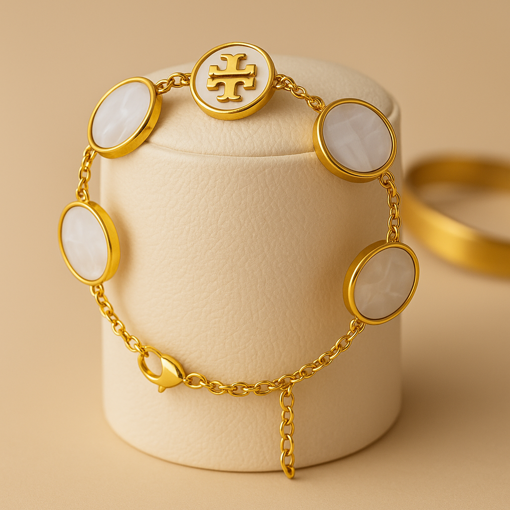 PEARL MEDALLION BRACELET