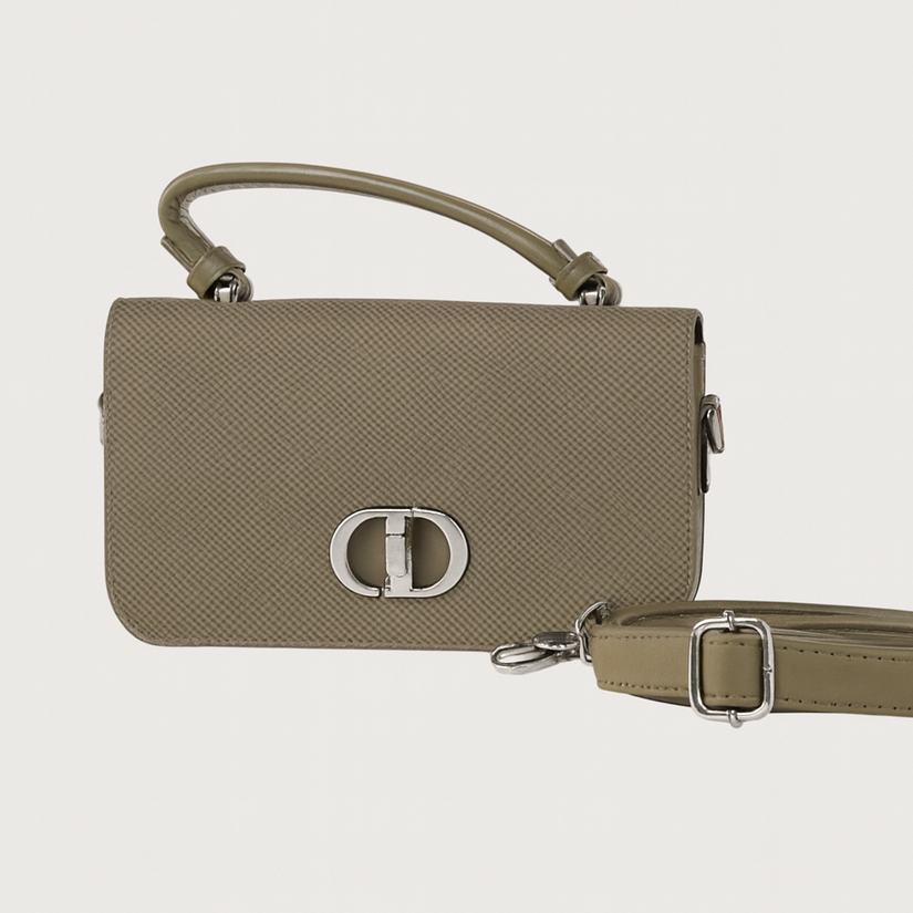 CHARCOAL CANVAS CROSSBODY