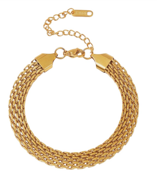 GOLDEN MESH LUXE BRACELET