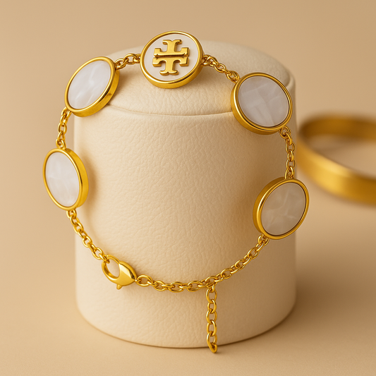 PEARL MEDALLION BRACELET