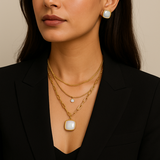 LUNA GRACE MOTHER-OF-PEARL SET