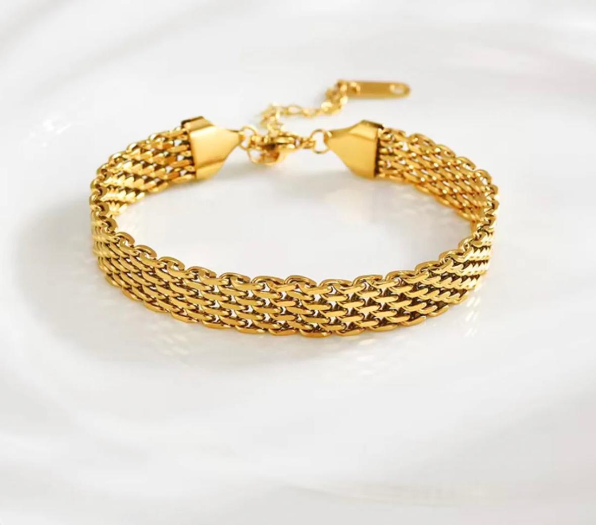 GOLDEN MESH LUXE BRACELET
