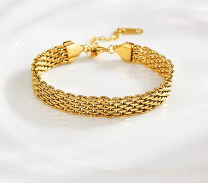 GOLDEN MESH LUXE BRACELET