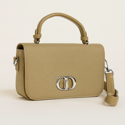 BEIGE CANVAS CROSSBODY