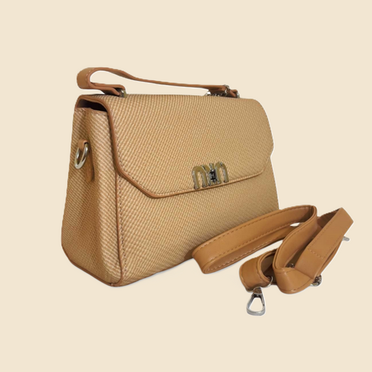 VERONA LUXE CROSSBODY - Caramel Weave Edition