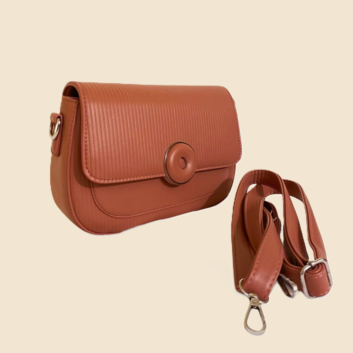 THE SORRENTO CURVE CROSSBODY – Terra Rouge Edition